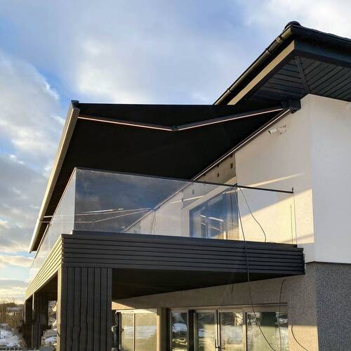 Маркиза кассетная Decolife G600 с подсветкой в локтях и коробе, Минск